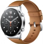 Išmanusis laikrodis Xiaomi Watch S1, Sidabrinės spalvos su dviem dirželiais komplektacijoje (odiniu šviesiai rudos spalvos ir silikoniniu pilkos spalvos)