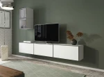 Cama living room furniture set ROCO 7 (3xRO3 + 2xRO6) baltas/juodas/baltas