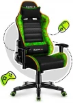 Žaidimų kėdė vaikams Huzaro Ranger 6.0, Juodos/Žalios spalvos