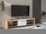 TV staliukas Flex, ąžuolo/baltos spalvos