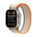 Išmanusis laikrodis Apple Watch Ultra 2 GPS + Cellular, 49 mm, Titano spalvos korpusas su oranžinės/rusvai gelvos spalvų dirželiu - M/L