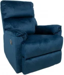 Fotelis Recliner armchair GUSTAV manual, dark mėlynas velvet