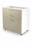 VENTO DS3-80/82 lower cabinet with drawers, color: baltas/beige
