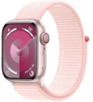 Išmanusis laikrodis Apple Watch Series 9 GPS + Cellular, 41mm Aliuminio korpusas w kolorze różowym su sportiniu dirželiu w kolorze jasnoróżowym