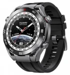 Išmanusis laikrodis Huawei Watch Ultimate Expedition, Sidabrinės ir juodos spalvos korpusas su juodu dirželiu
