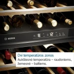Bosch Serija 6, Vyno šaldytuvas su stiklinėmis durelėmis, 186 x 60 cm KWK36ABGA