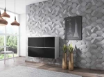 Cama living room furniture set ROCO 13 (RO1 + 3xRO5) baltas/juodas