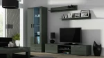 SOHO 8 set (RTV180 cabinet + S6 + shelves) Pilkas / Gloss pilkas