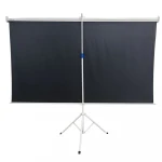 Projektorius EXTRALINK PROJECTION SCREEN 100" 16:9, 220x125CM Baltas PVC, SEMI-AUTO ROLLER, WITH STAND, PSR-100