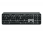 Logitech MX Keys klaviatūra RD belaidis ryšys + „Bluetooth“ QWERTZ Vokiečių Aliuminis, Juoda