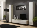 Cama Living room cabinet set VIGO 4 sonoma/baltas gloss