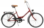 Sulankstomas dviratis Azimut Fold 24" 2023, raudonas