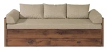 Išskleidžiama lova Indiana, 150x195 cm, pilkos/ąžuolo spalvos