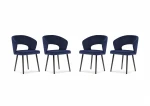 4-ių kėdžių komplektas Windsor and Co Elpis, mėlynas