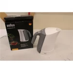SALE OUT.  Braun | Kettle | WK500 MultiQuick 5 | Standard | 3000 W | 1.7 L | Plastic | 360° rotational base | White/Grey | MISMATCH PRODUCT INFORMATION ON PACKAGING