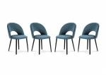 4-ių kėdžių komplektas Milo Casa Lucia, mėlynas
