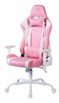 Žaidimų kėdė DELTACO GAMING Rožinis LINE PCH80, PU odos, geležinis rėmas, rožinė / GAM-096-P