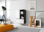 Cama living room furniture set ROCO 17 (2xRO3 + 2xRO6) juodas/juodas/baltas