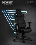 Žaidimų kėdė Sense7 Sentinel fabric  Gaming Chair, Juoda-mėlyna