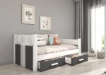 Vaikiška lova ADRK Furniture Bibi, balta/pilka
