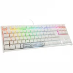 Mechaninė klaviatūra Ducky One 2 RGB TKL White, PBT, MX Speed Silver, DE išdėstymas