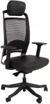 Biuro kėdė FULKRUM, 62x70xH97-107cm, juodos spalvos oda
