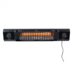 SUNRED | Heater | SOUND-2000W, Sun and Sound Ultra Wall | Infrared | 2000 W | Number of power levels | Suitable for rooms iki m² | Juodas | IP54