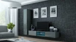 Cama Living room cabinet set VIGO 21 pilkas/pilkas gloss