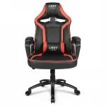 Žaidimų kėdė L33T Extreme, juoda/raudona