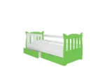 Vaikiška lova Lena, 160x75 cm, žalia/balta