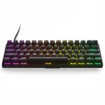 Klaviatūra žaidimams SteelSeries Apex Pro Mini RGB LED, DE, Juodos spalvos