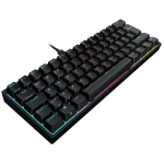 Mechaninė žaidimų klaviatūra Corsair K65 RGB MINI 60%, Cherry MX Speed, DE išdėstymas