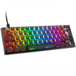 Ducky One 3 Aura Juodas Mini Klaviatūra žaidimams, RGB LED - MX-Silent-Raudona