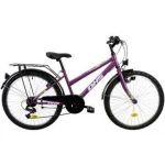 Vaikiškas dviratis DHS 2414 24", violetinis