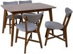 Dining set JESPER with 4 chairs