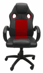 Biuro kėdė Enzo, juoda/raudona