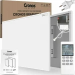 Cronos Grafen Pro CGP-700TWP 700W infraraudonųjų spindulių šildytuvas su WiFi ir nuotolinio valdymo pultu
