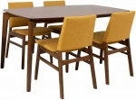 Dining set HAYDIE with 4 chairs