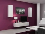 Cama Living room cabinet set VIGO 7 baltas gloss