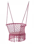 Pakabinamas krėslas Rivo, 120x60/80 cm, rožinis